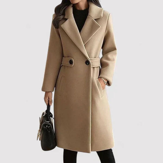 Clara | Wool Coat with Belt