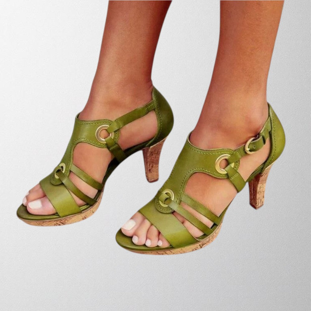 Olivia - The Buckled Heel Sandal