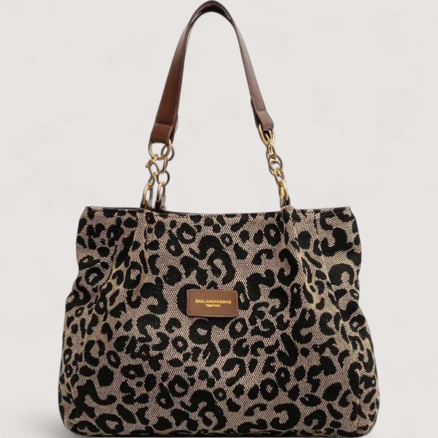 Olivia – Leopard Canvas Shopping Bag