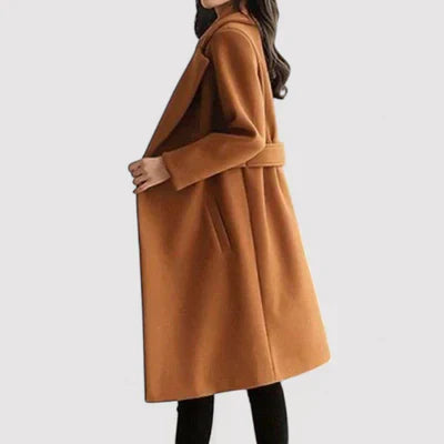 Clara | Wool Coat with Belt