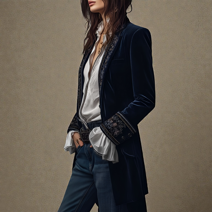Nuria | Elegant velvet jacket