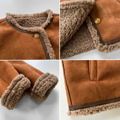 Isabella | Shearling Button Jacket
