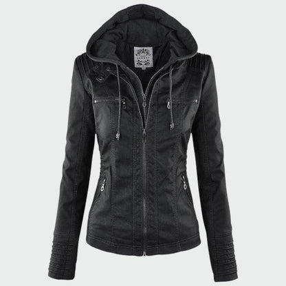 Gia | Leather Biker Jacket