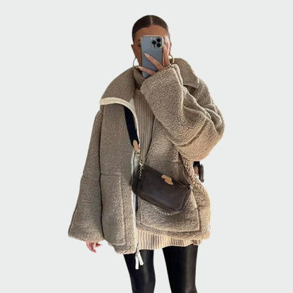 Olivia | Oversized Teddy Jacket