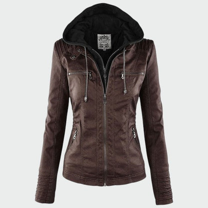 Gia | Leather Biker Jacket