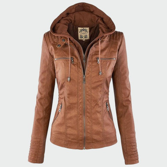 Gia | Leather Biker Jacket